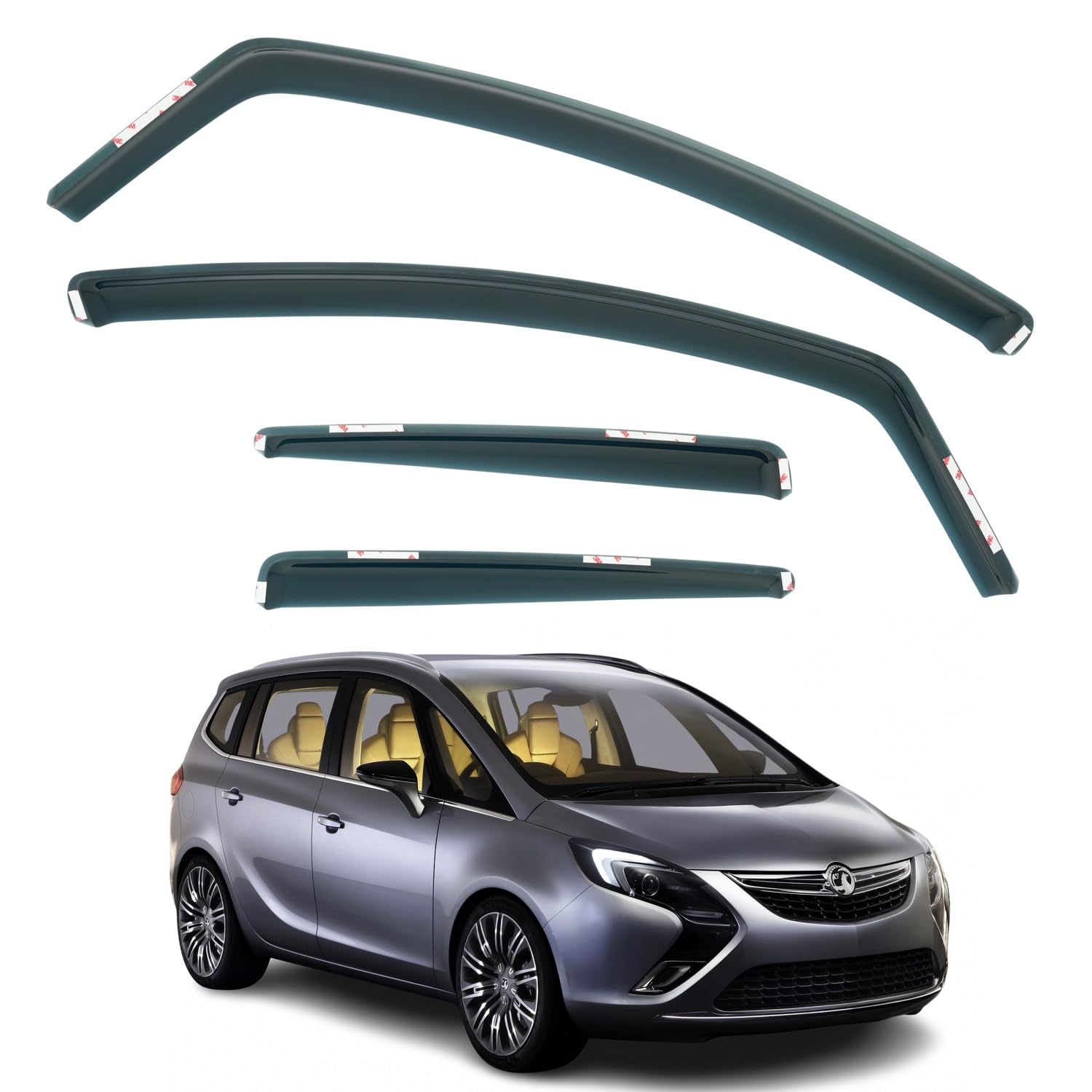 Vauxhall Zafira Wind Deflectors 2012–2018, In-Channel