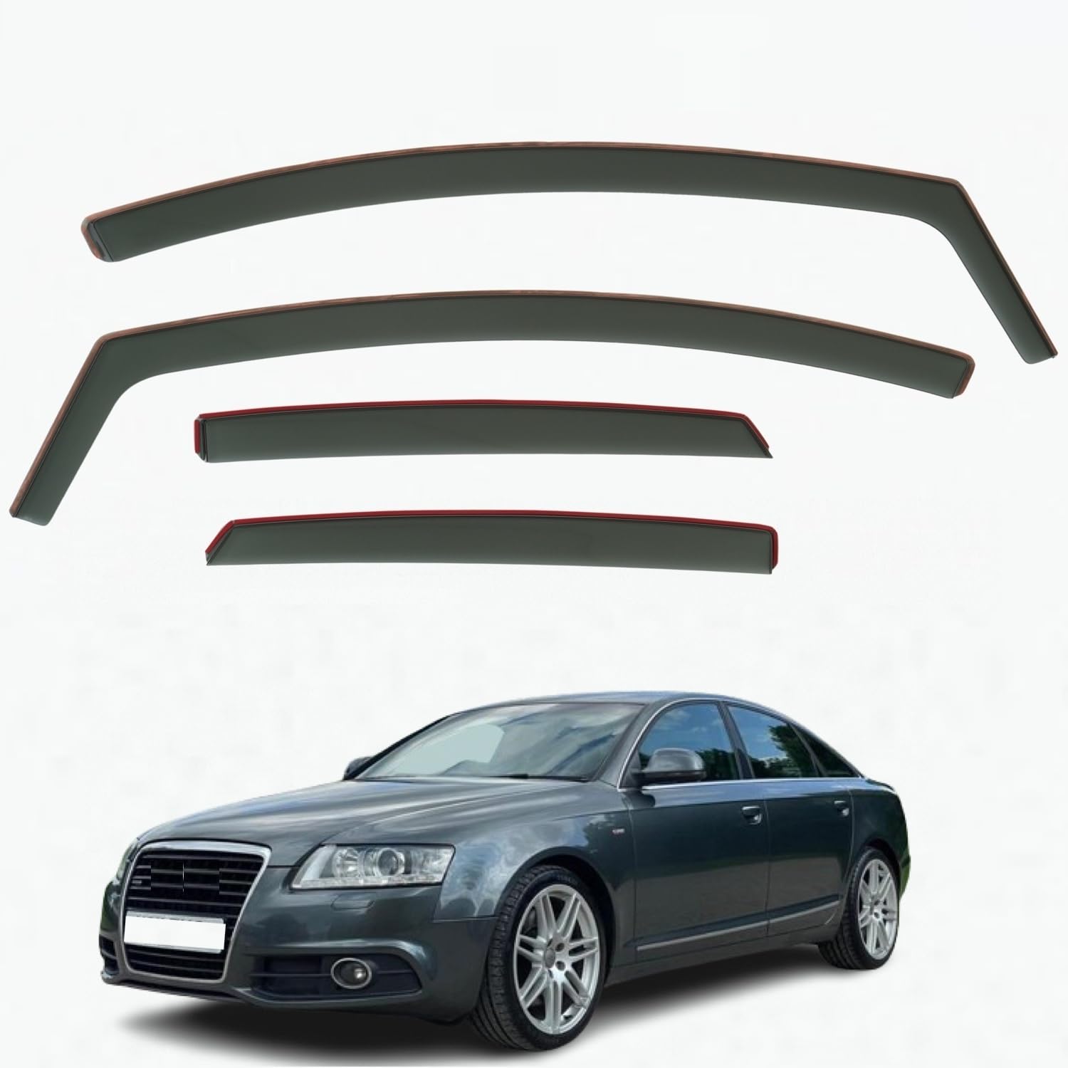 Audi A6 Wind Deflectors 2005–2011, In-Channel