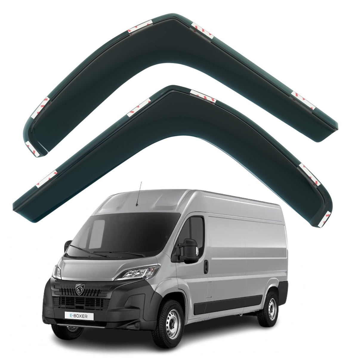 Peugeot Boxer Wind Deflectors 2006–2025, In-Channel