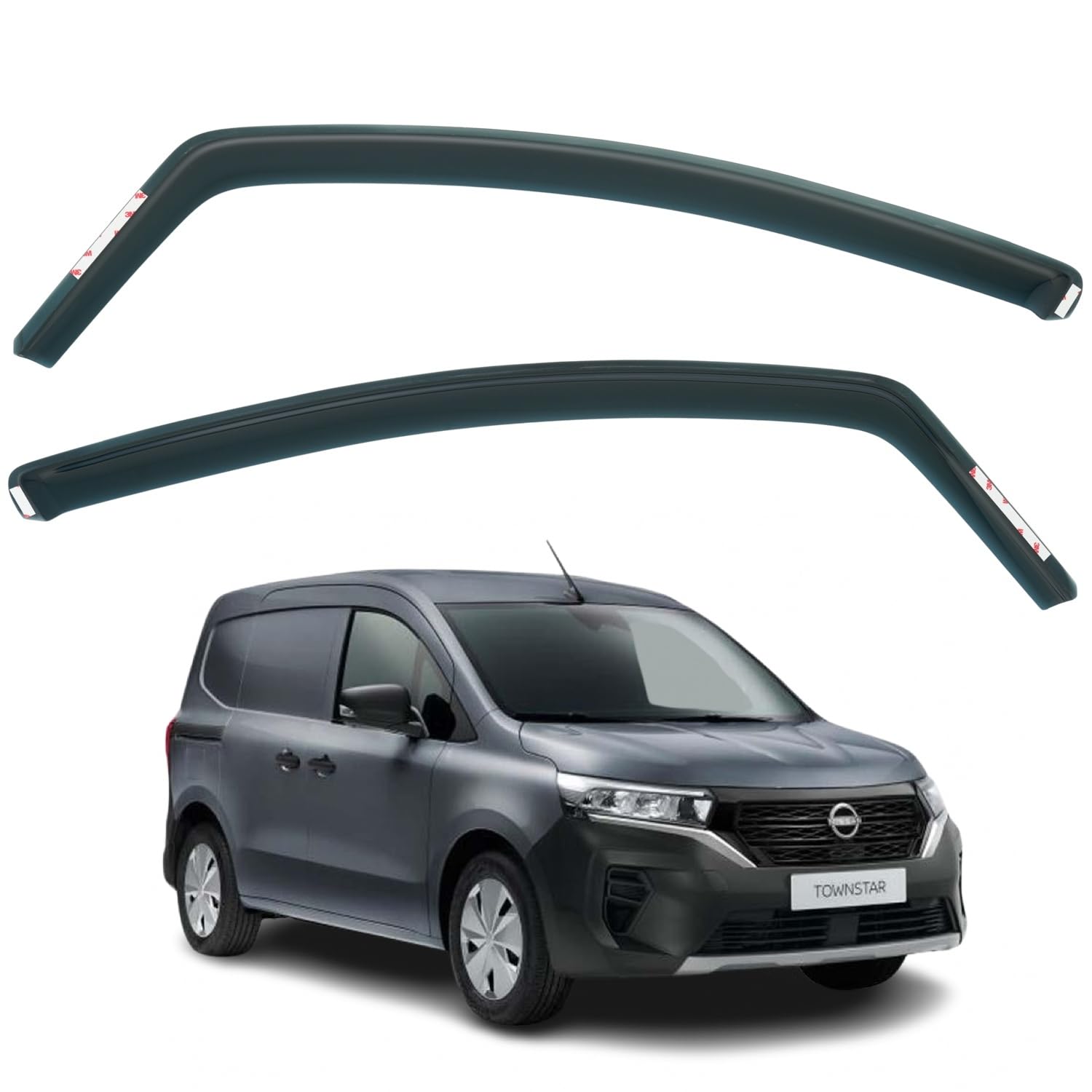 Nissan Townstar Wind Deflectors 2022–2026, In-Channel