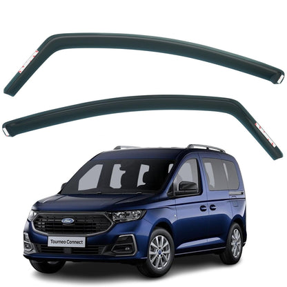 2 pcs Wind Deflectors For FORD TOURNEO CONNECT 2022 2023 2024 2025 Models. Tourneo Connect Rain Guards, Tourneo Connect Window Visors.