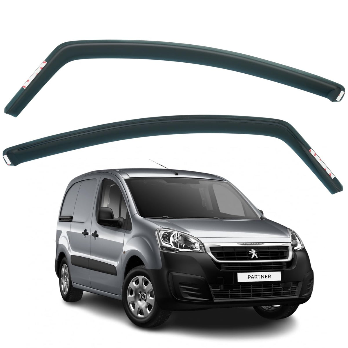 Citroën Berlingo MK2 Wind Deflectors 2008–2017, In-Channel