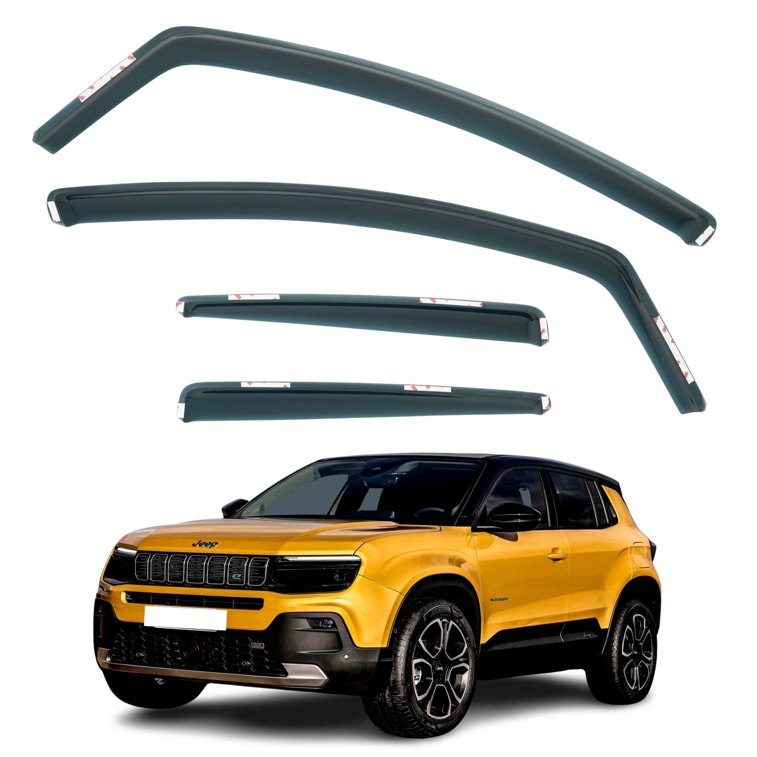 Jeep Avenger Wind Deflectors 2023–2026, In-Channel