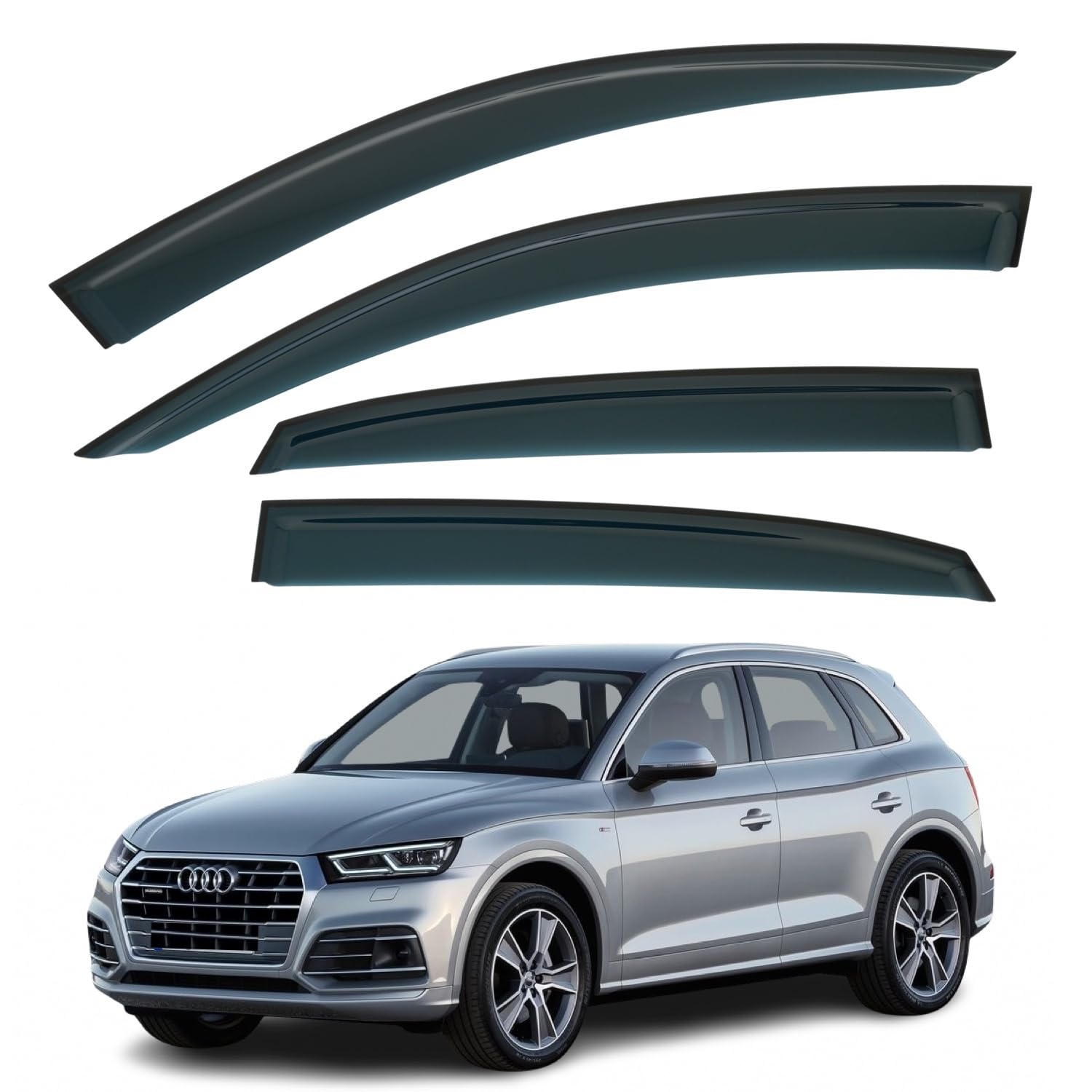 Audi Q5 Wind Deflectors 2018–2025, Out-Channel
