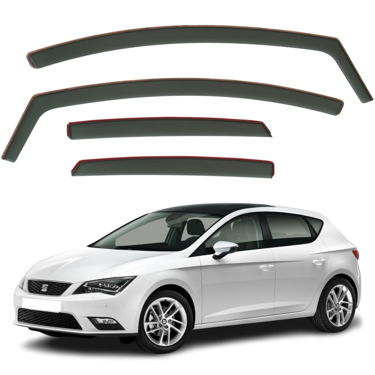 Cupra Leon MK3 Wind Deflectors 2013–2020, In-Channel