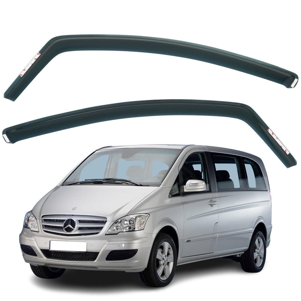 Mercedes-Benz Viano W639 Wind Deflectors 2004–2013, In-Channel
