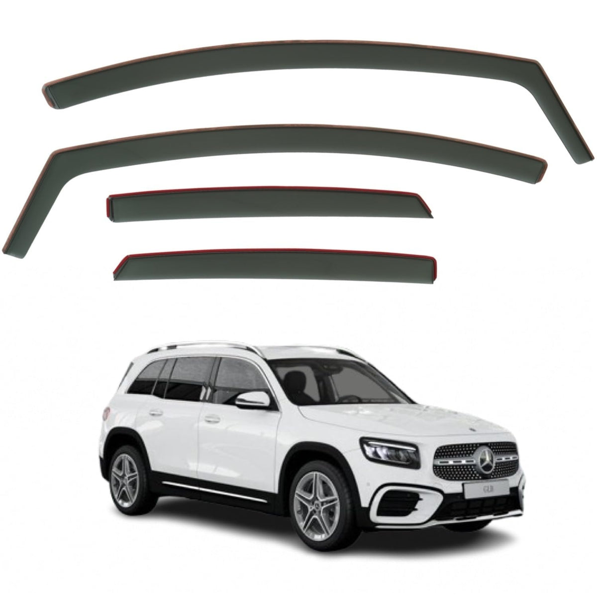 Mercedes-Benz EQB-Class X247 Wind Deflectors 2020–2025, In-Channel