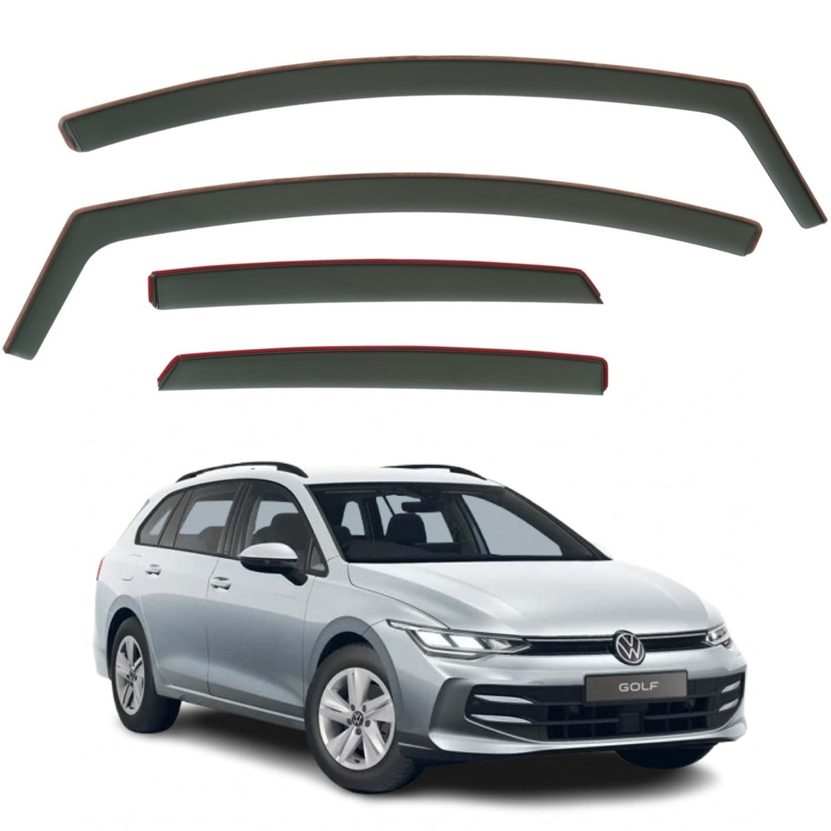 Volkswagen Golf Wind Deflectors 2021–2025, In-Channel