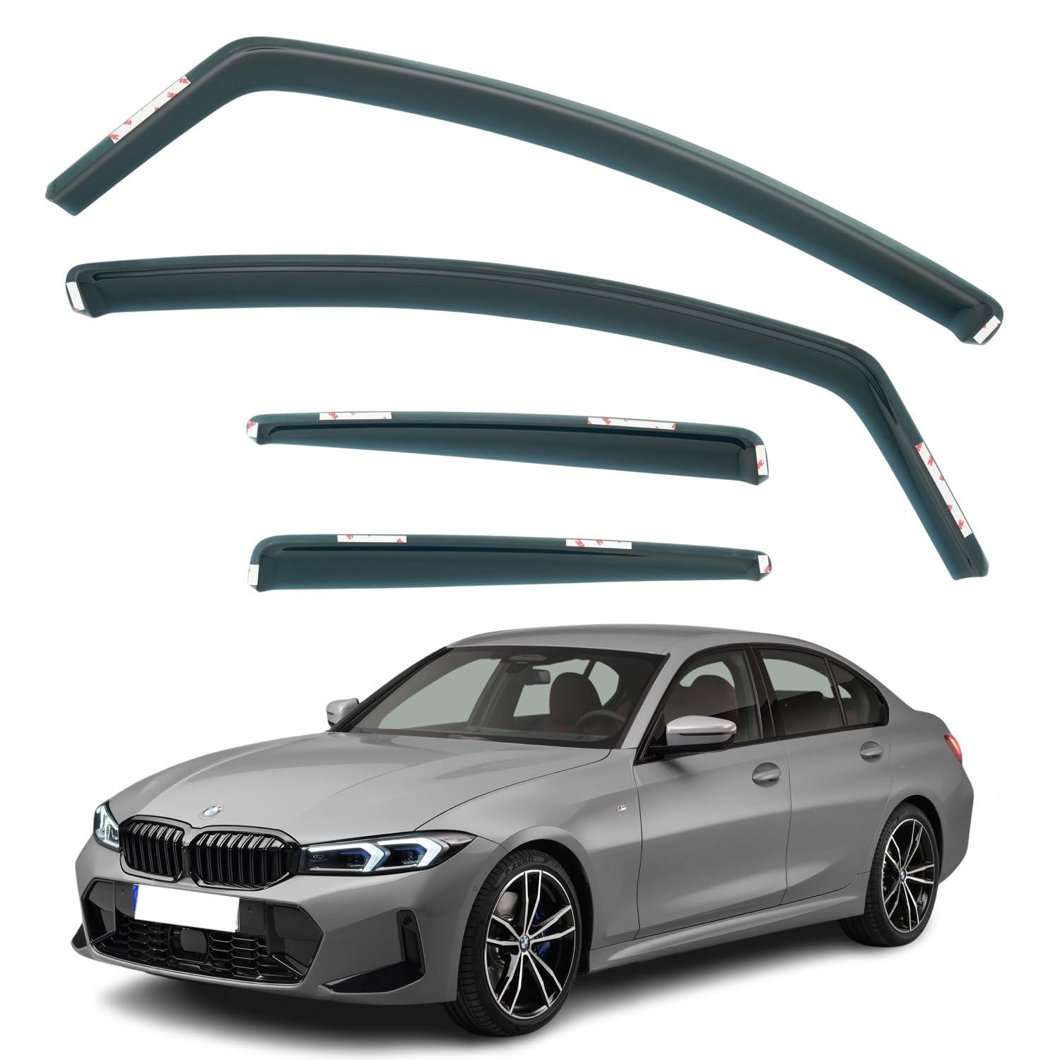 BMW 3 Series G20 Wind Deflectors 2019–2025, In-Channel