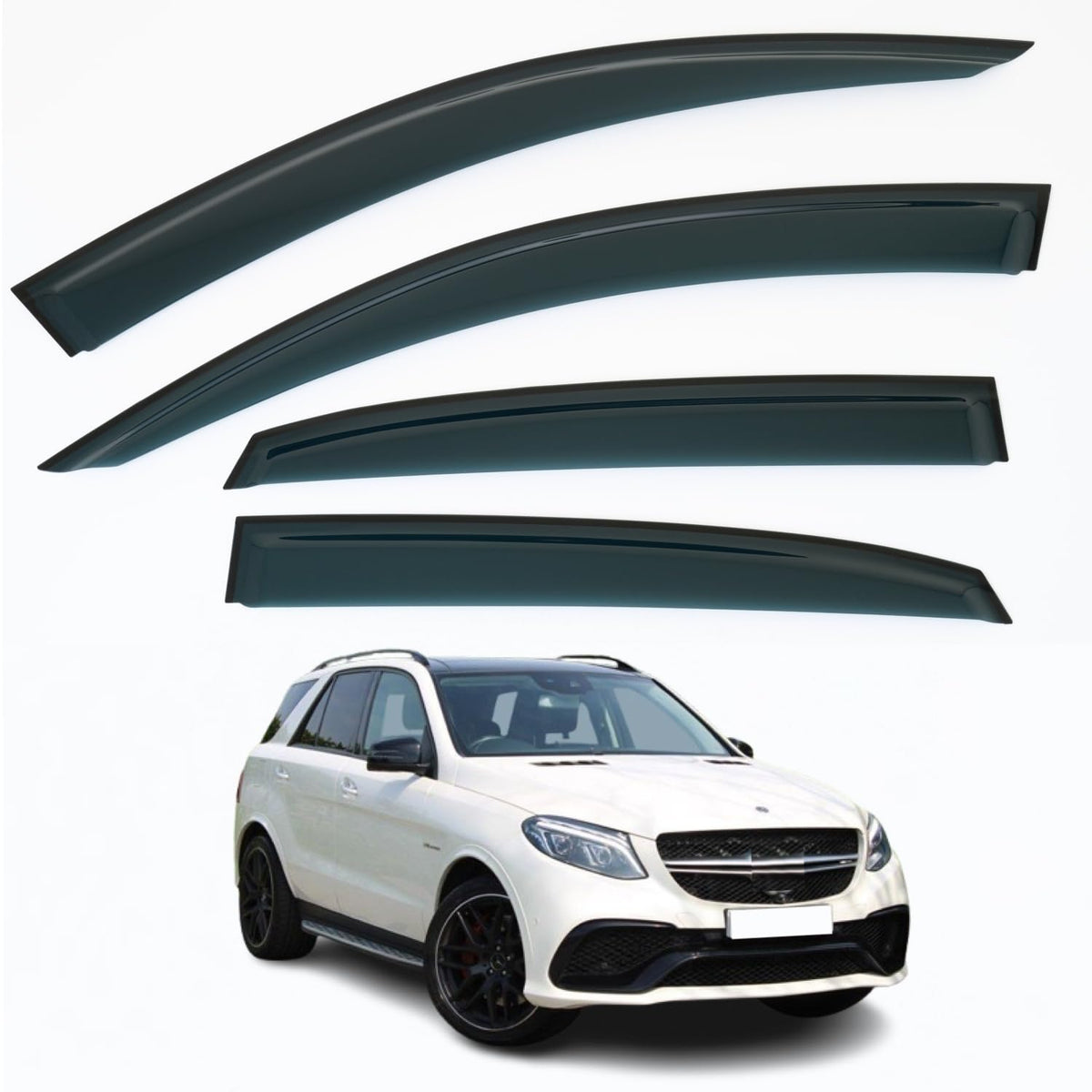 Mercedes-Benz GLE-Class W166 Wind Deflectors 2012–2018, Out-Channel