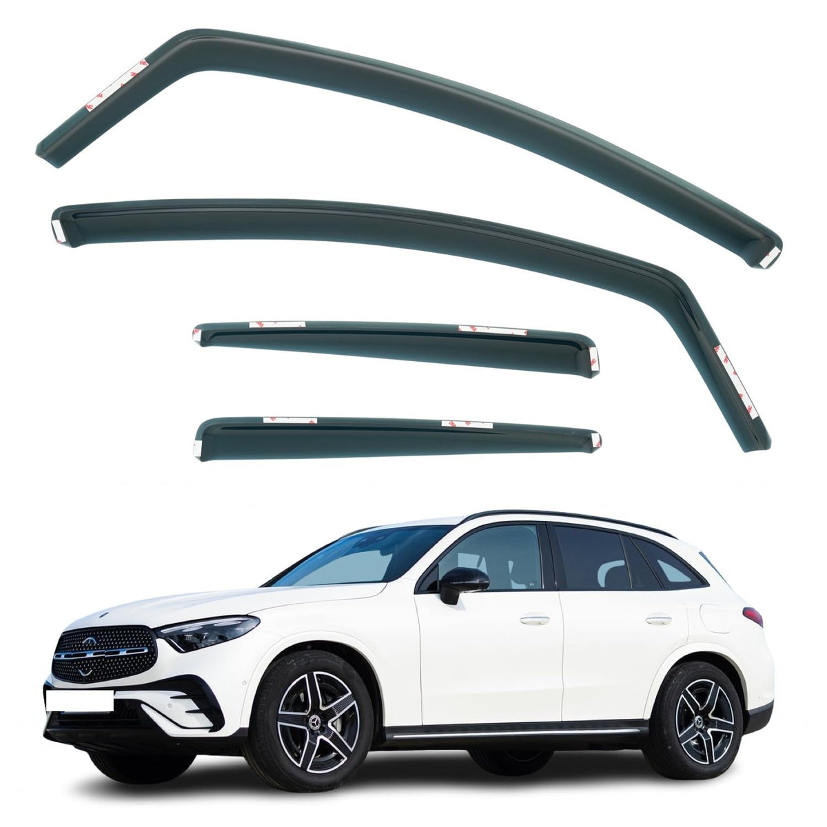 Mercedes-Benz GLC-Class X254 Wind Deflectors 2023–2026, In-Channel