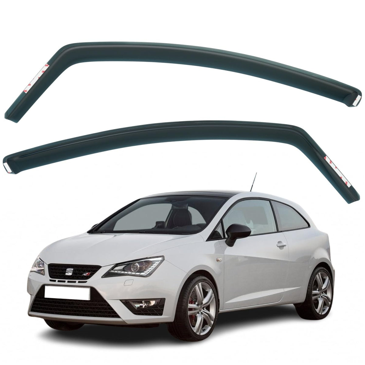 SEAT Ibiza Wind Deflectors 2009–2017, In-Channel