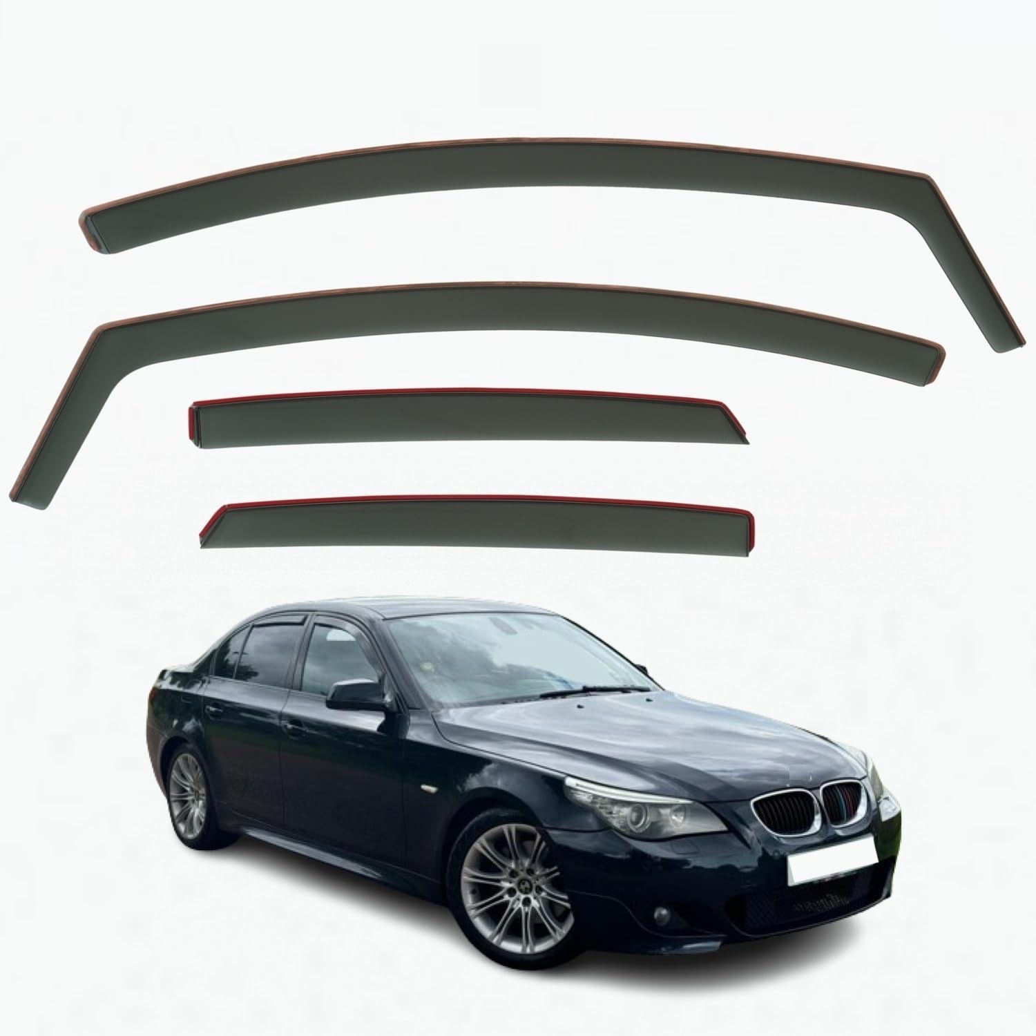 BMW 5 Series E60 Wind Deflectors 2003–2010, In-Channel