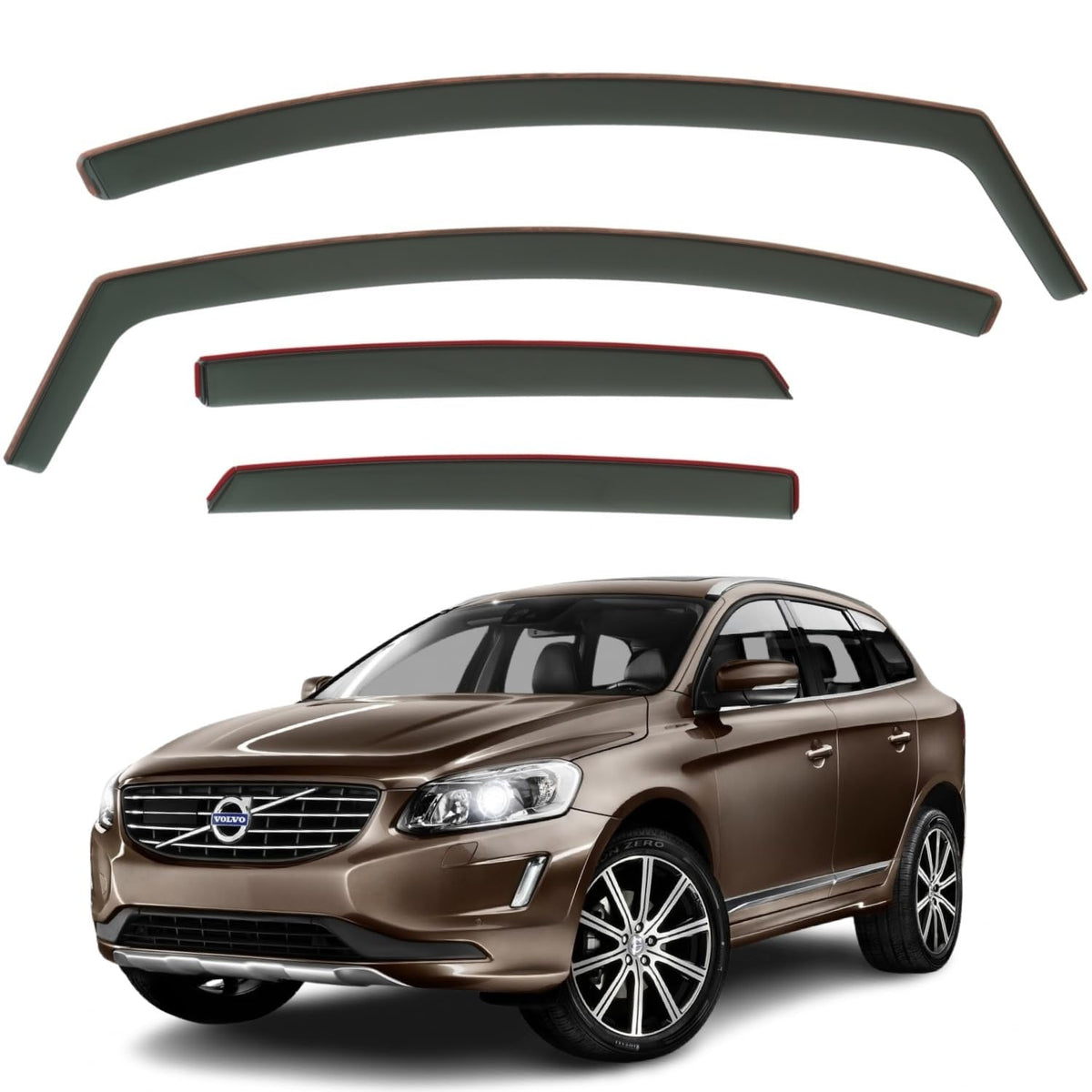 Volvo XC60 Wind Deflectors 2008–2016, In-Channel