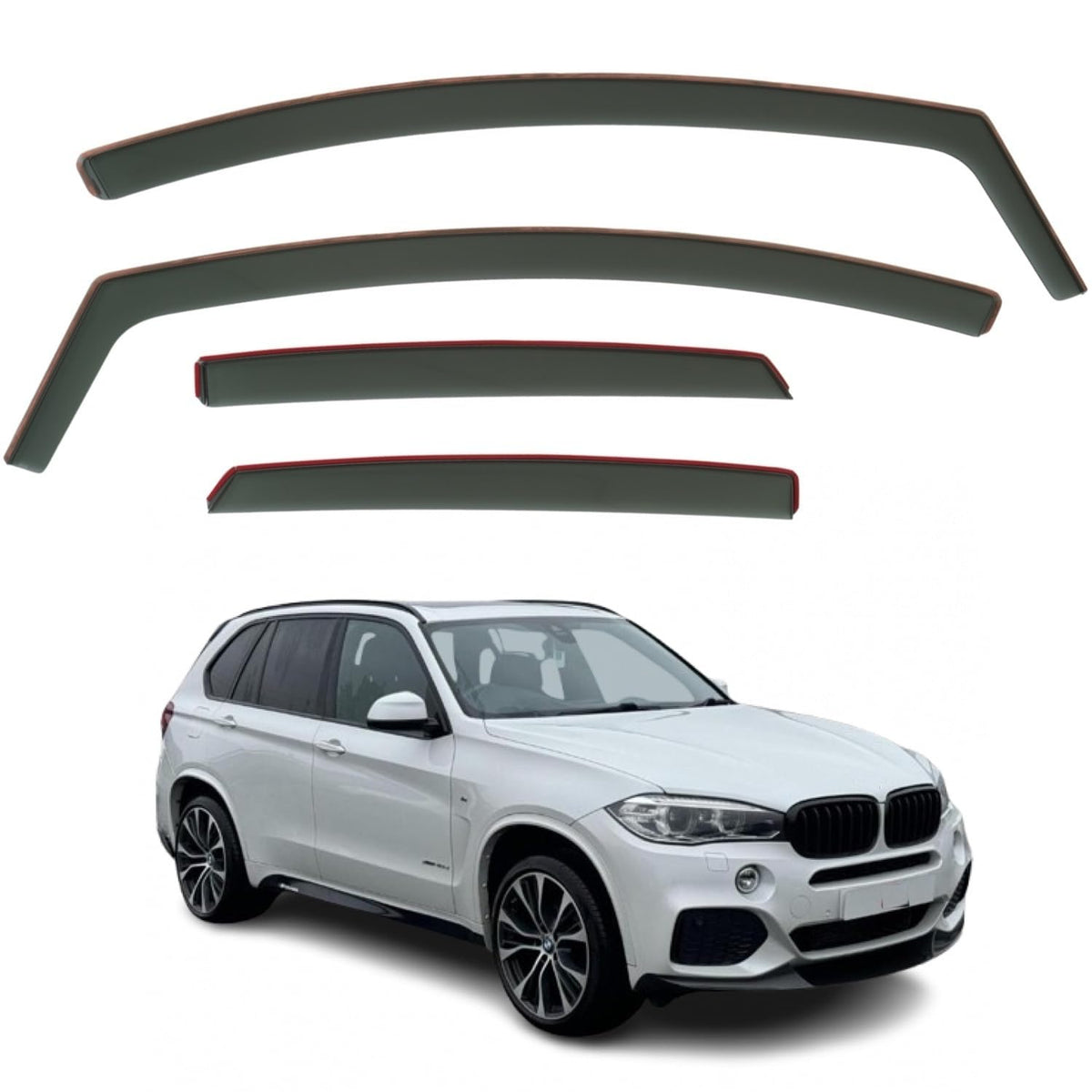 BMW X5 F15 Wind Deflectors 2013–2018, In-Channel