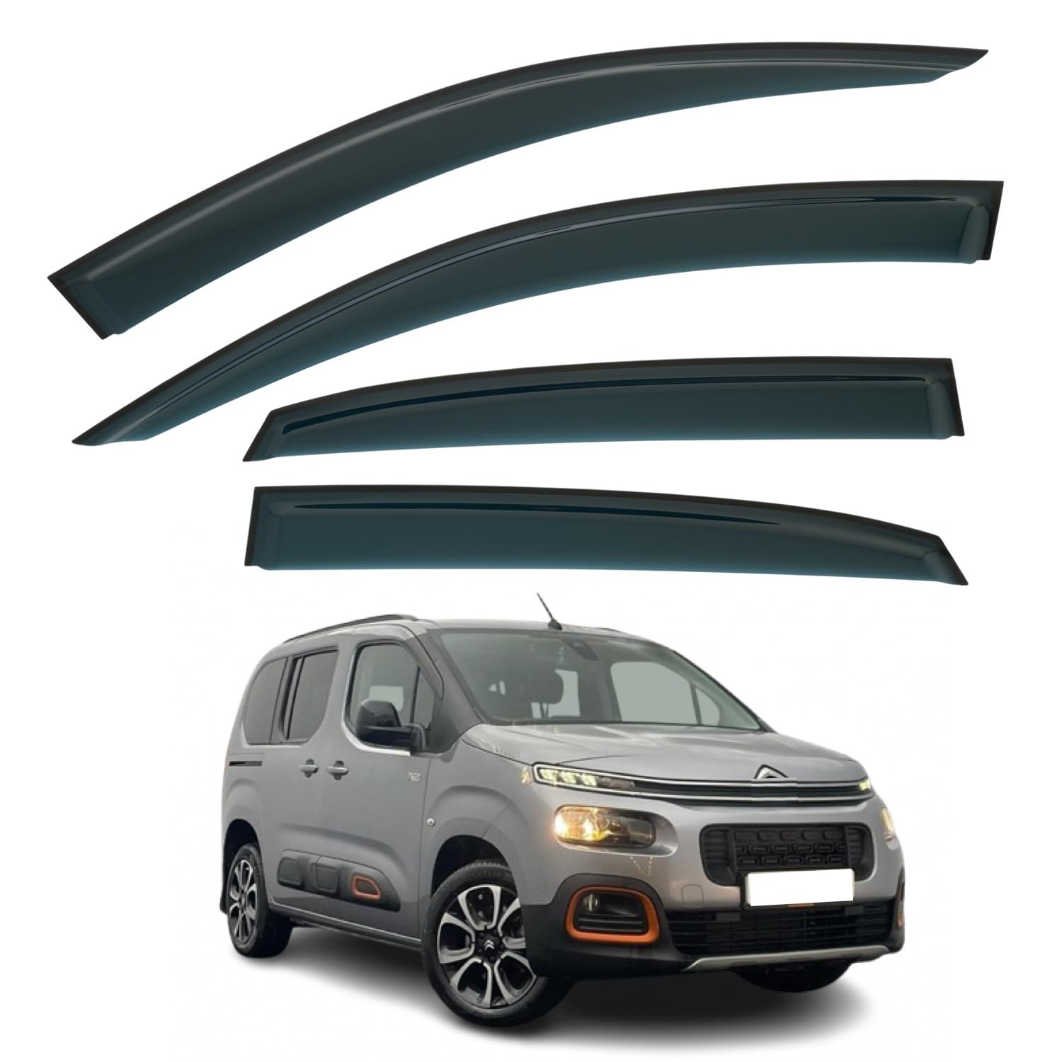 Citroën Berlingo MK3 Wind Deflectors 2018–2025, Out-Channel