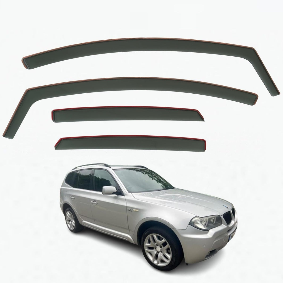 BMW X3 E83 Wind Deflectors 2003–2009, In-Channel