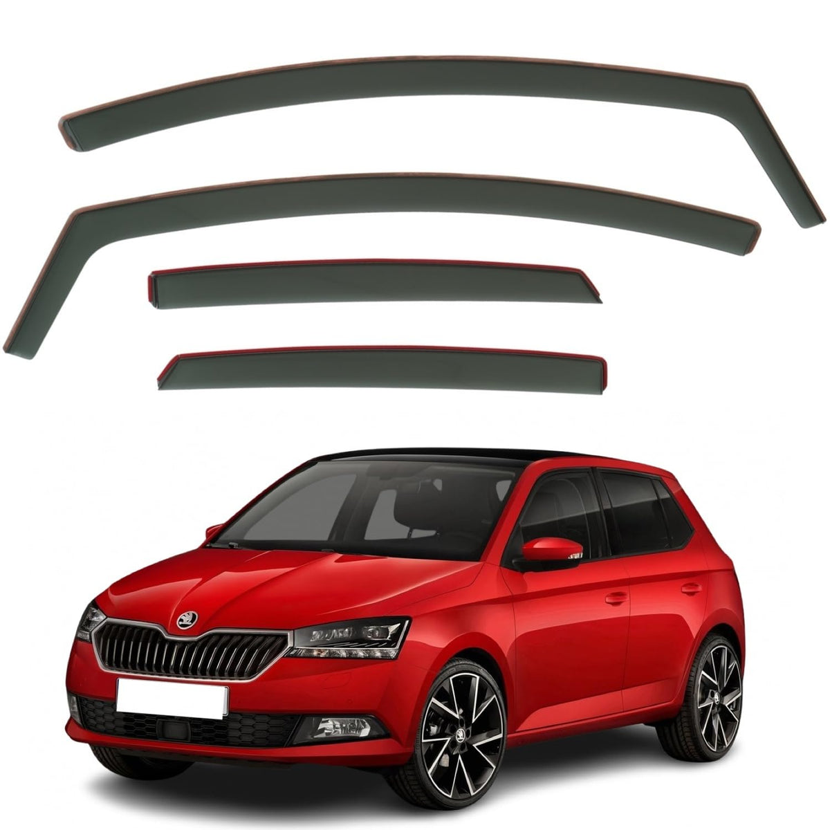 Škoda Fabia MK3 Wind Deflectors 2015–2021, In-Channel