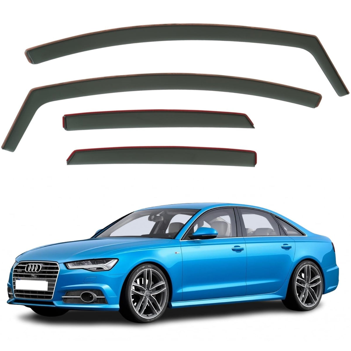 Audi A6 Wind Deflectors 2012–2018, In-Channel