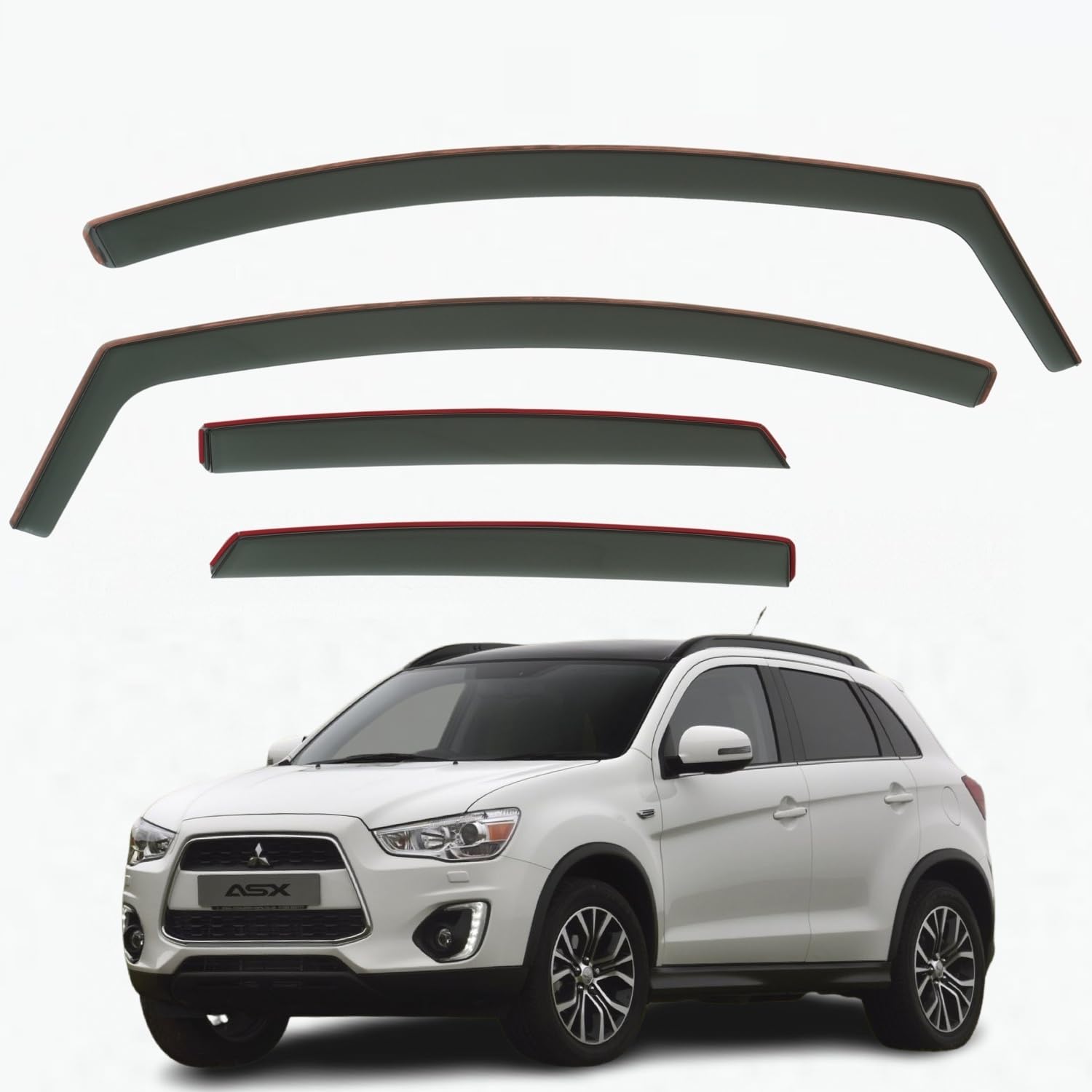 Mitsubishi ASX Wind Deflectors 2010–2021, In-Channel