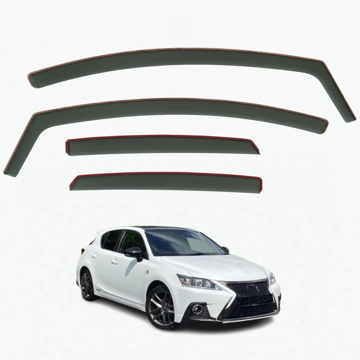 Lexus CT 200h Wind Deflectors 2011–2021, In-Channel