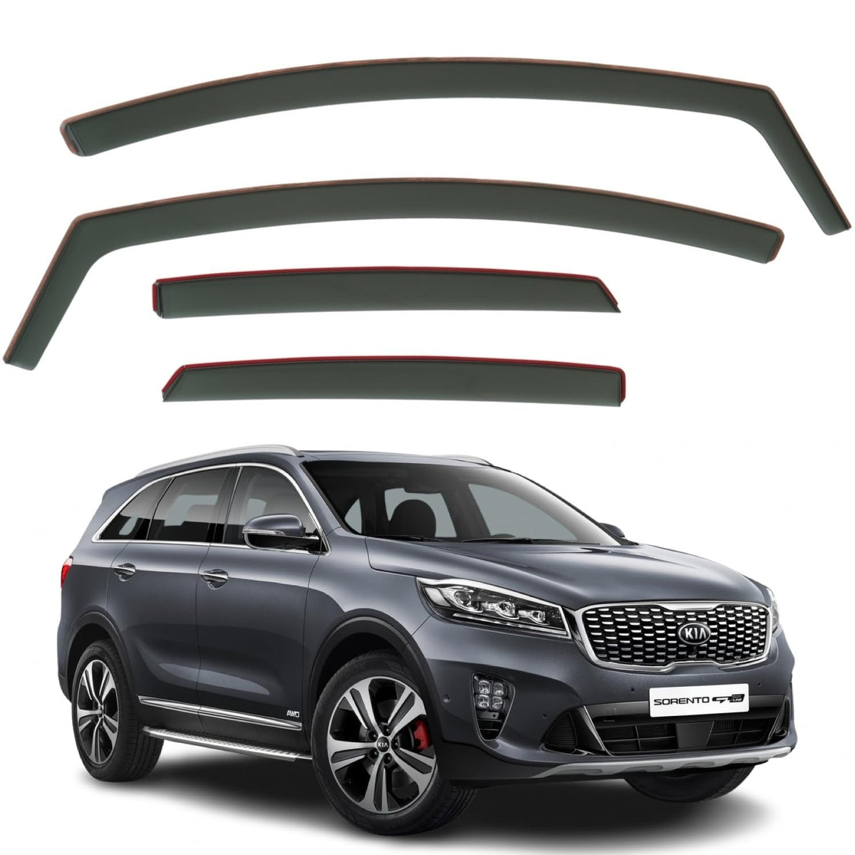 Kia Sorento Wind Deflectors 2015–2020, In-Channel