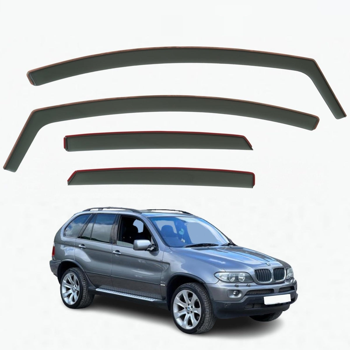 BMW X5 E53 Wind Deflectors 1999–2006, In-Channel