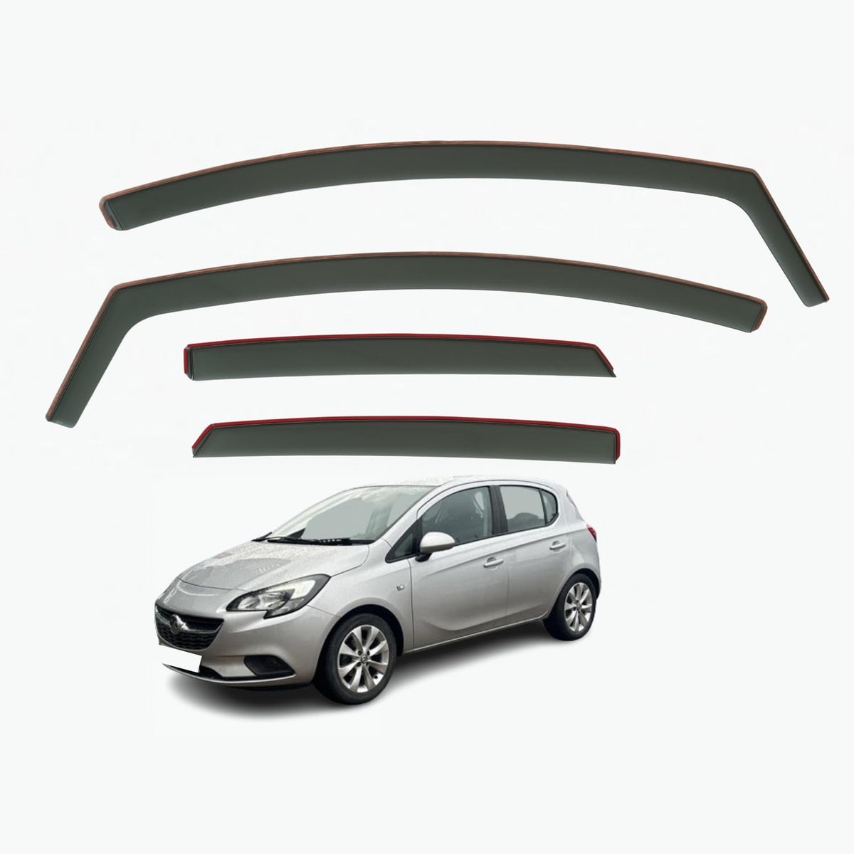 Opel Corsa Wind Deflectors 2007–2019, In-Channel