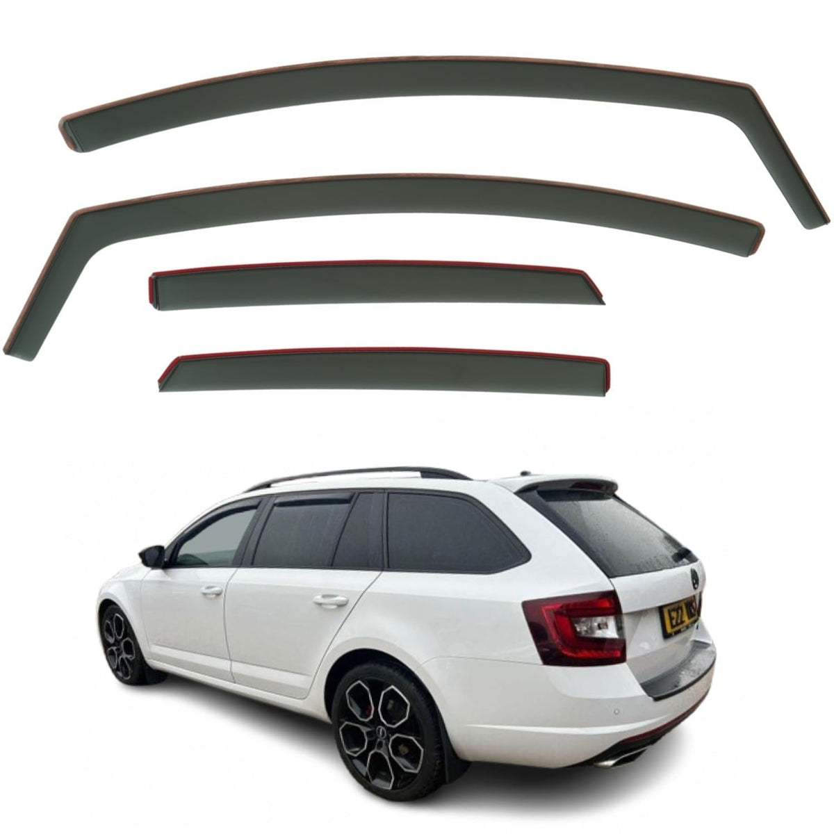Škoda Octavia Wind Deflectors 2013–2019, In-Channel