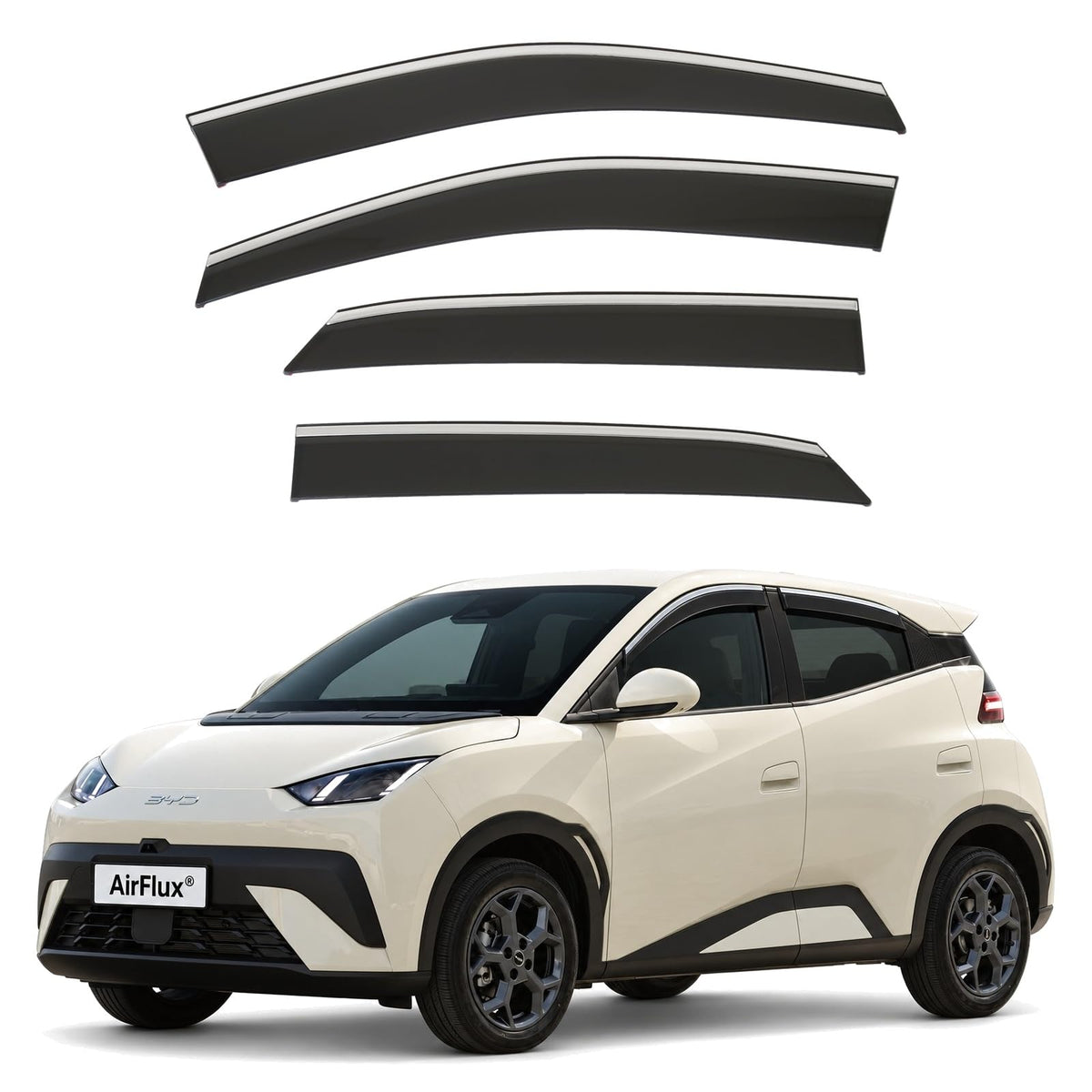 AirFlux wind deflectors for BYD Dolphin Surf 2025 to 2027