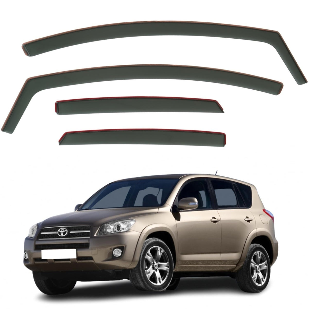 Toyota RAV4 Wind Deflectors 2006–2012, In-Channel