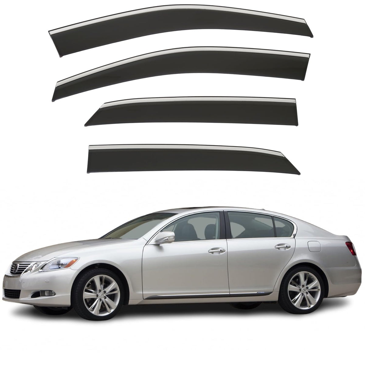 Lexus GS GS450h Wind Deflectors 2005–2011, Out-Channel