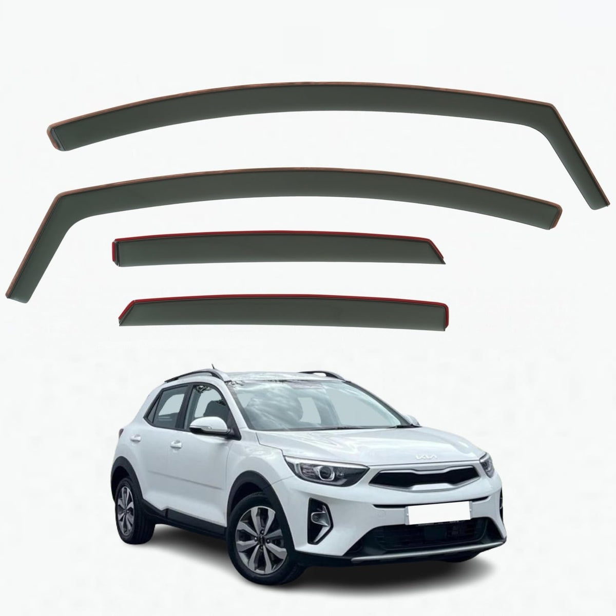 Kia Stonic Wind Deflectors 2017–2024, In-Channel