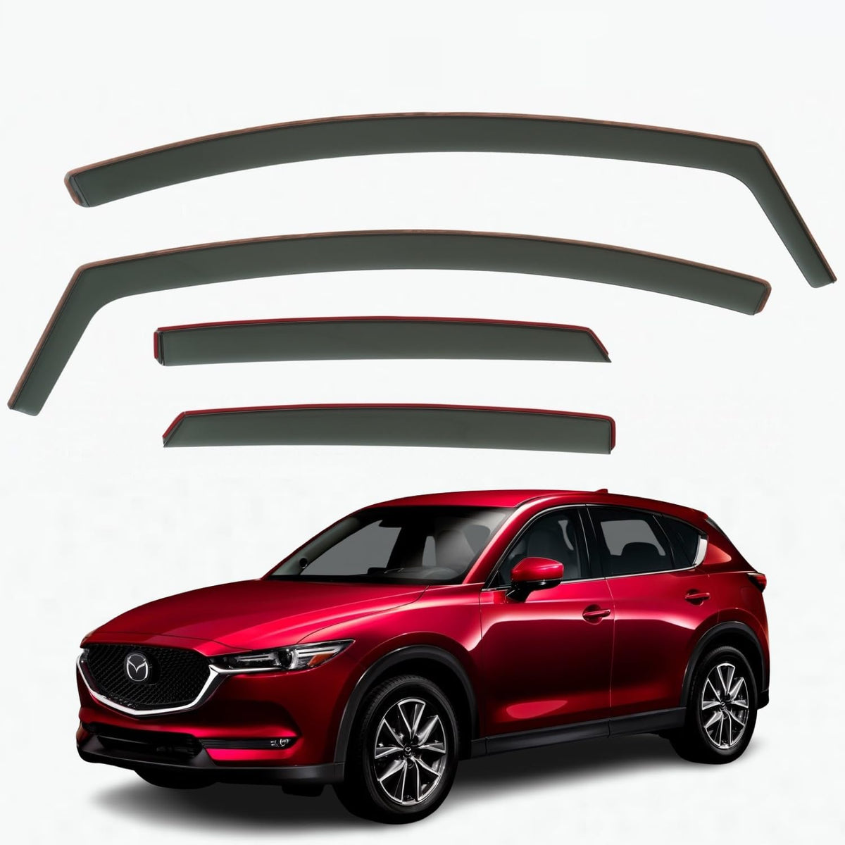 Mazda CX-5 Wind Deflectors 2018–2025, In-Channel