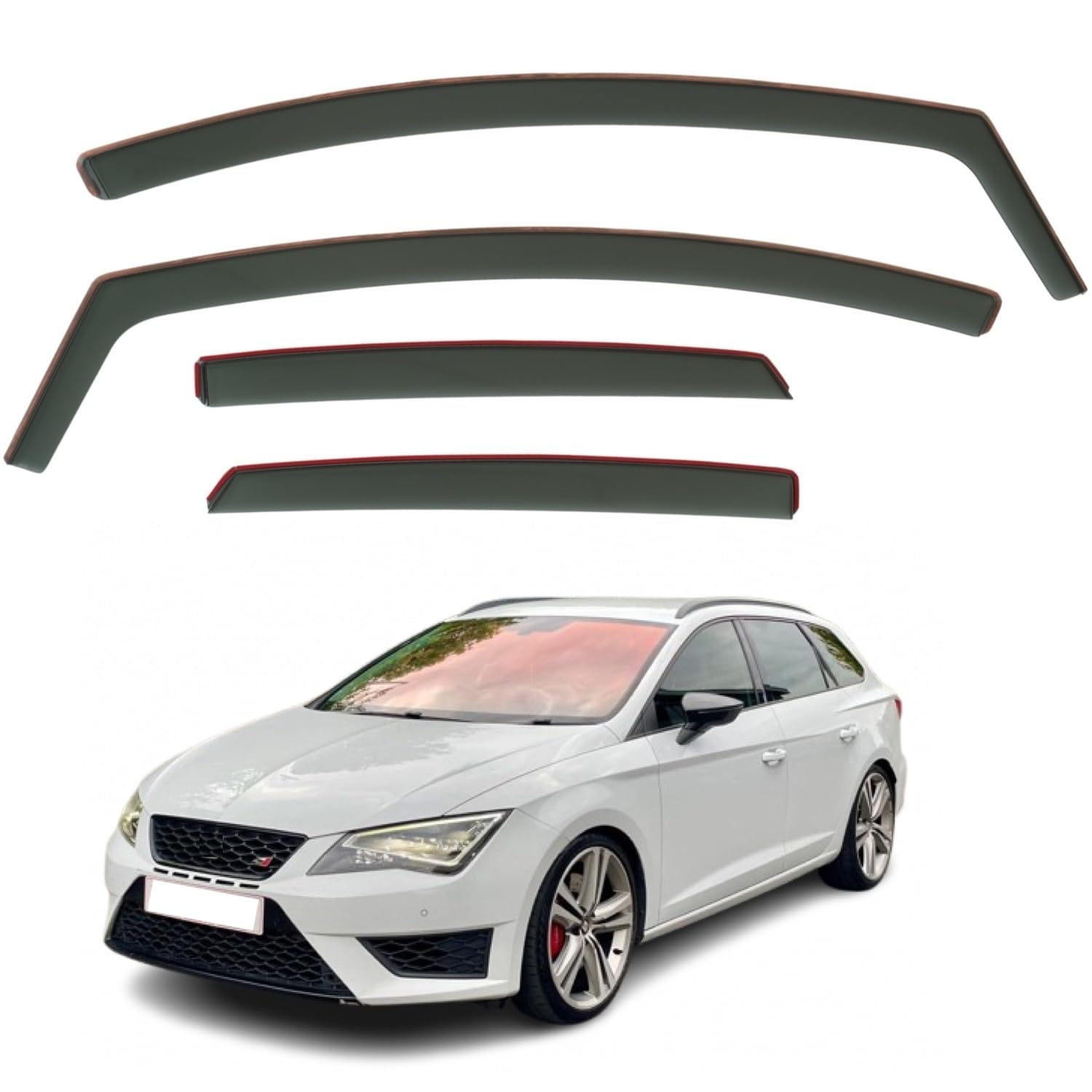 SEAT Leon MK3 Wind Deflectors 2013–2020, In-Channel