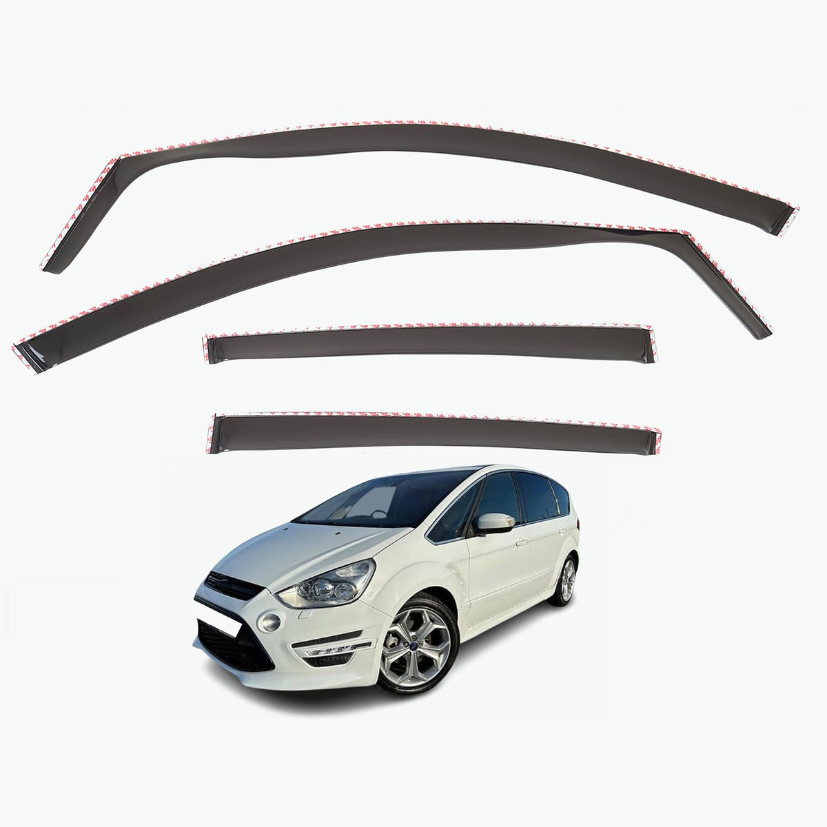 Ford S-Max MK1 Wind Deflectors 2006–2015, In-Channel