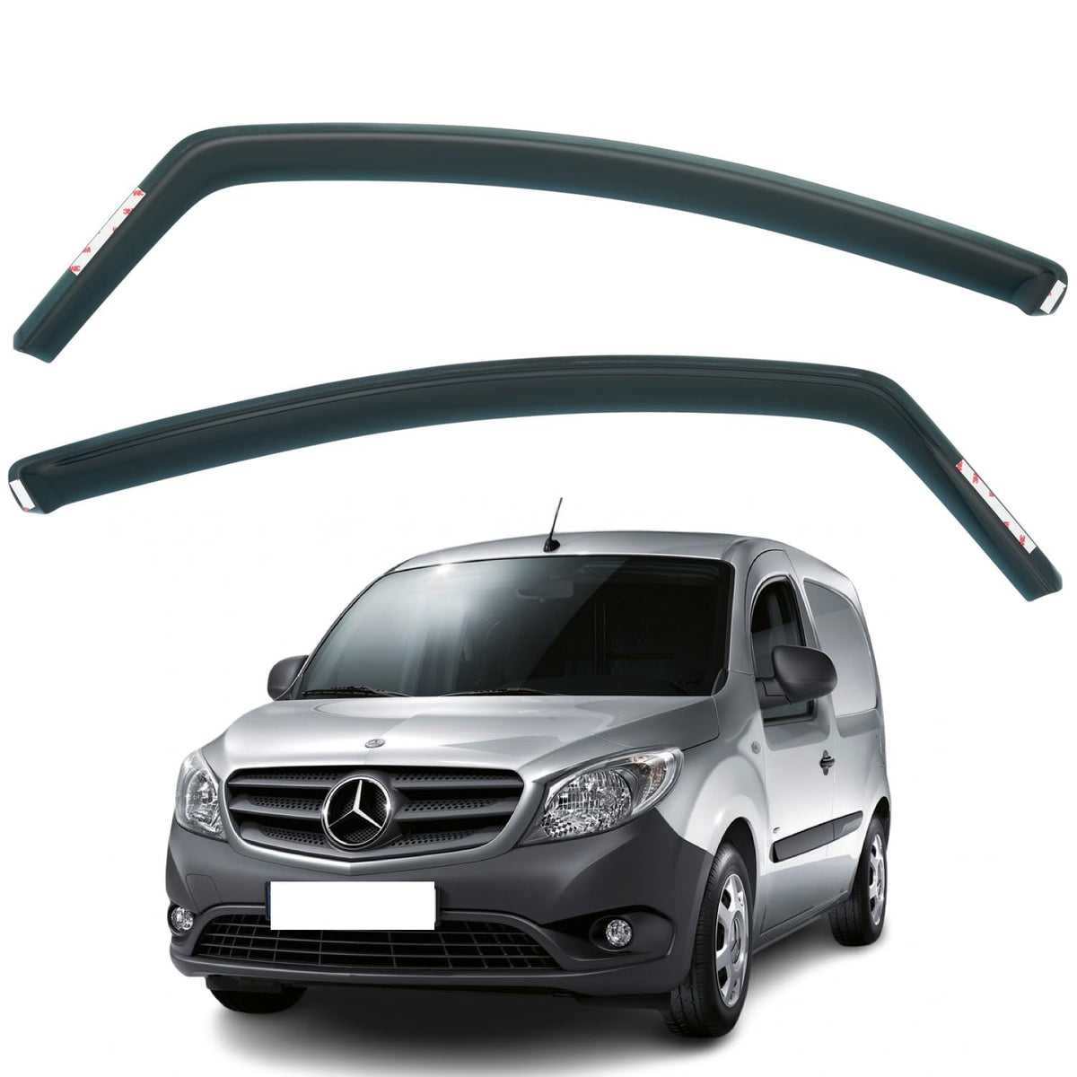 Mercedes-Benz Citan Wind Deflectors 2013–2021, In-Channel