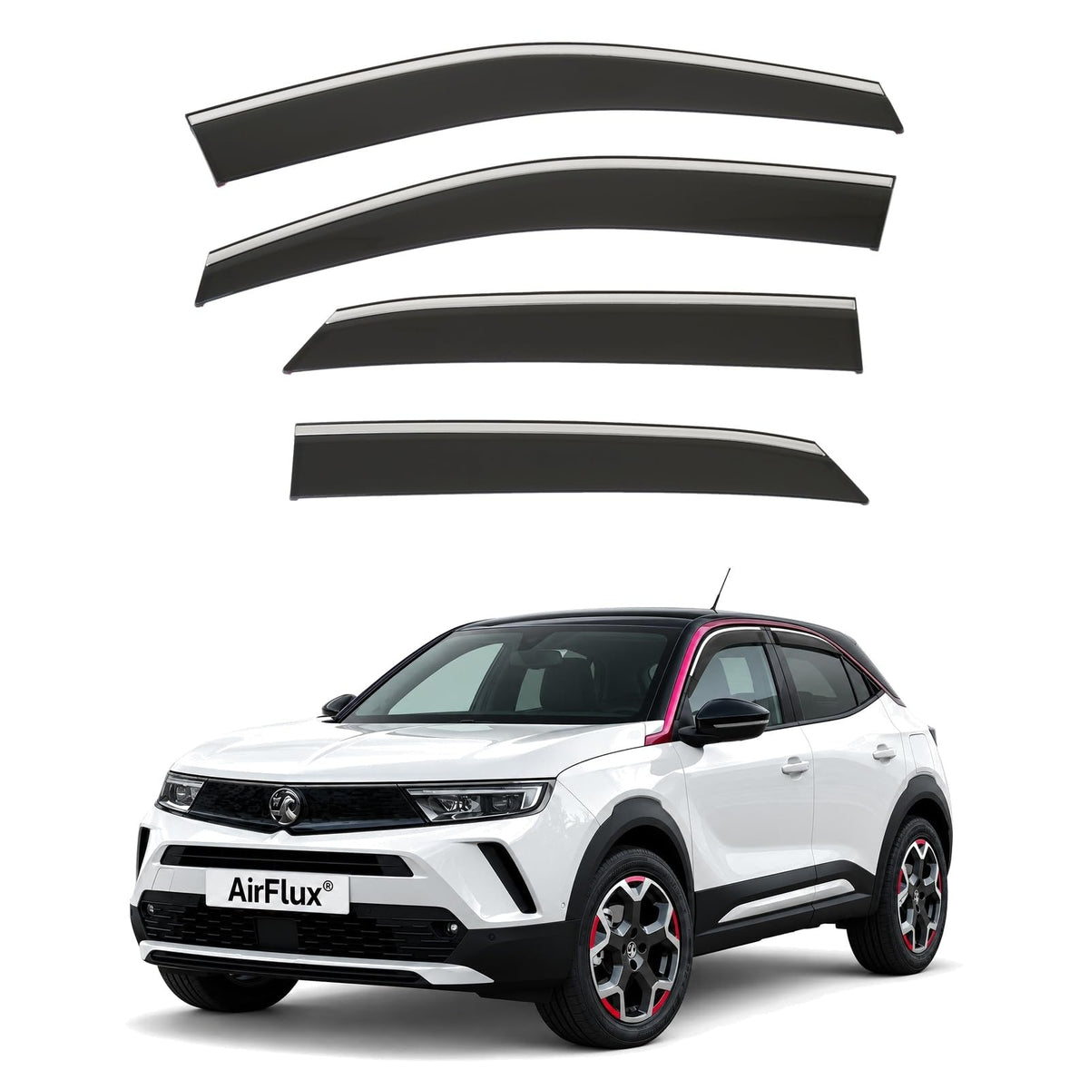 AirFlux wind deflectors for Vauxhall Mokka B 2021 to 2027