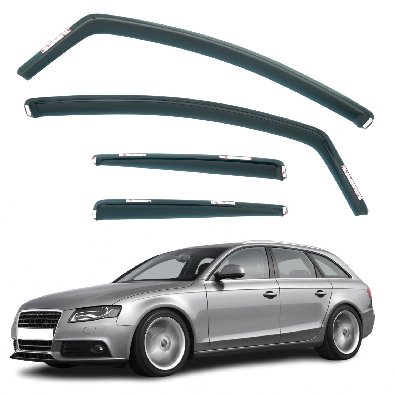 Audi A4 Wind Deflectors 2009–2015, In-Channel