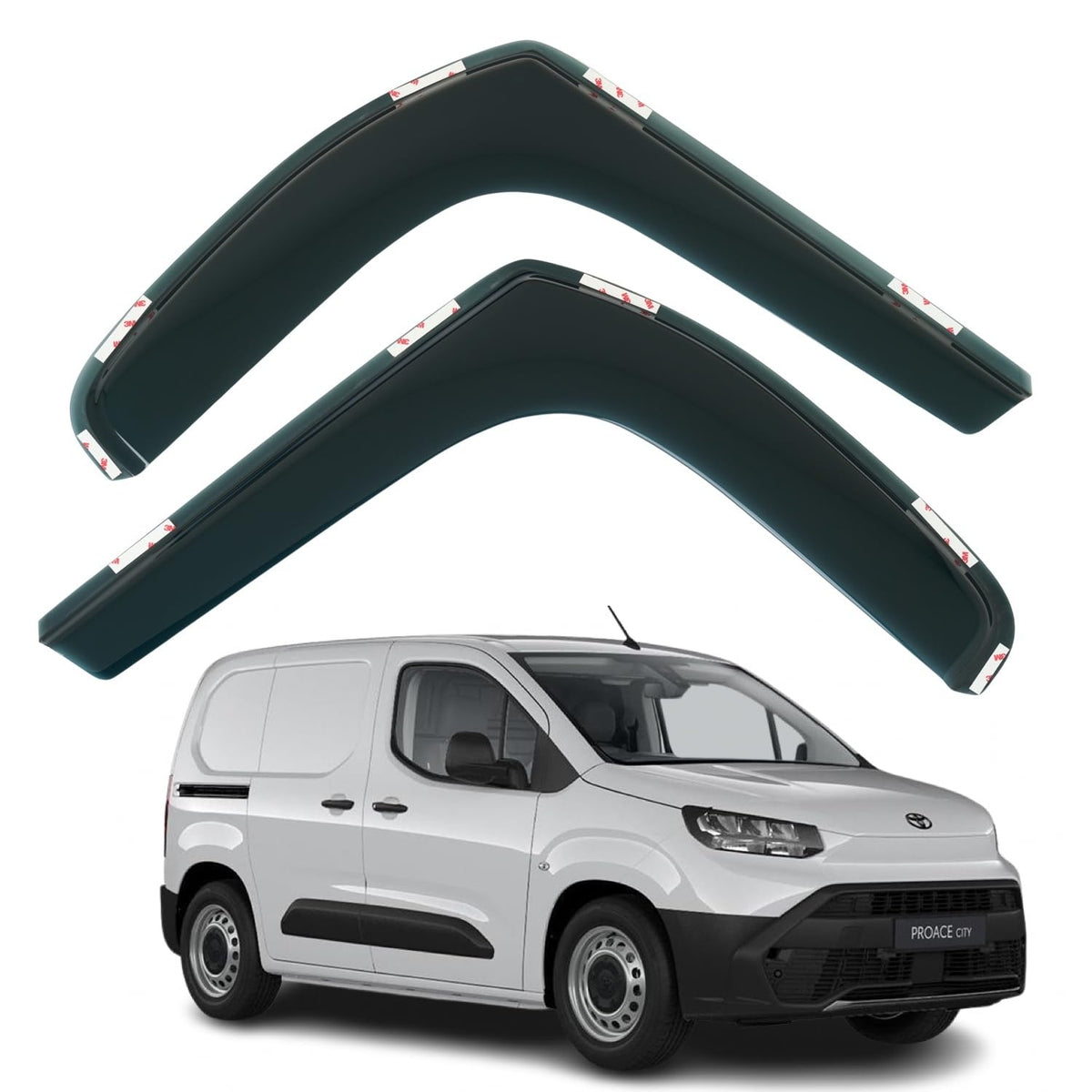 Toyota ProAce City Wind Deflectors 2018–2025, In-Channel
