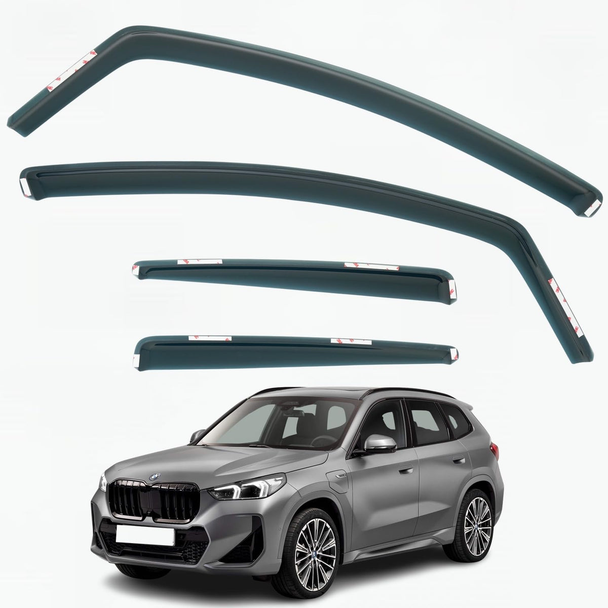 BMW X1 U11 Wind Deflectors 2023–2026, In-Channel