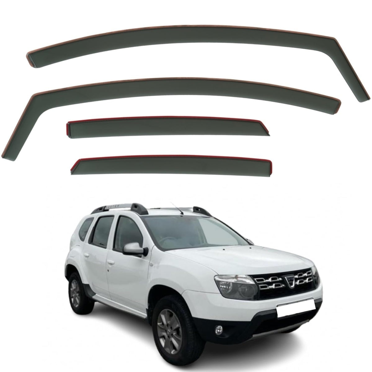 Dacia Duster Wind Deflectors 2010–2017, In-Channel