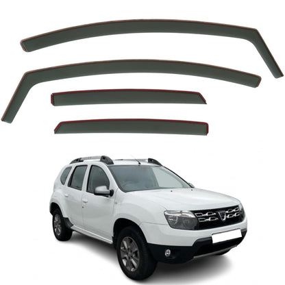Set Of 4 Wind Deflectors Compatible with DACIA DUSTER 2010 2011 2012 2013 2014 2015 2016 2017 Models.
