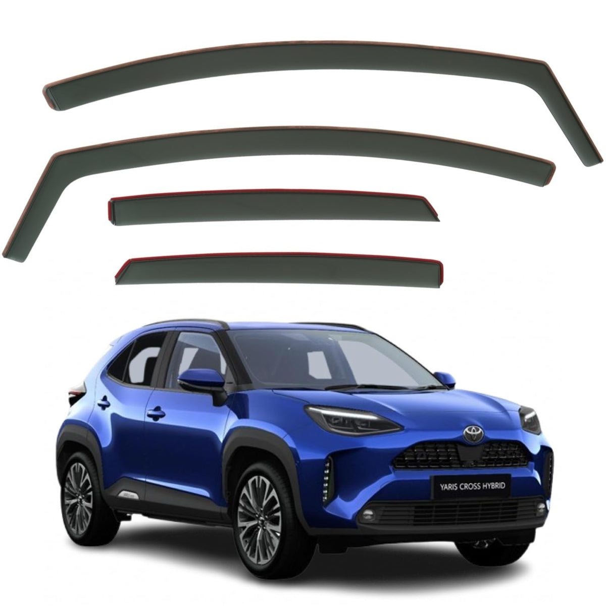 Toyota Yaris Cross Wind Deflectors 2021–2026, In-Channel