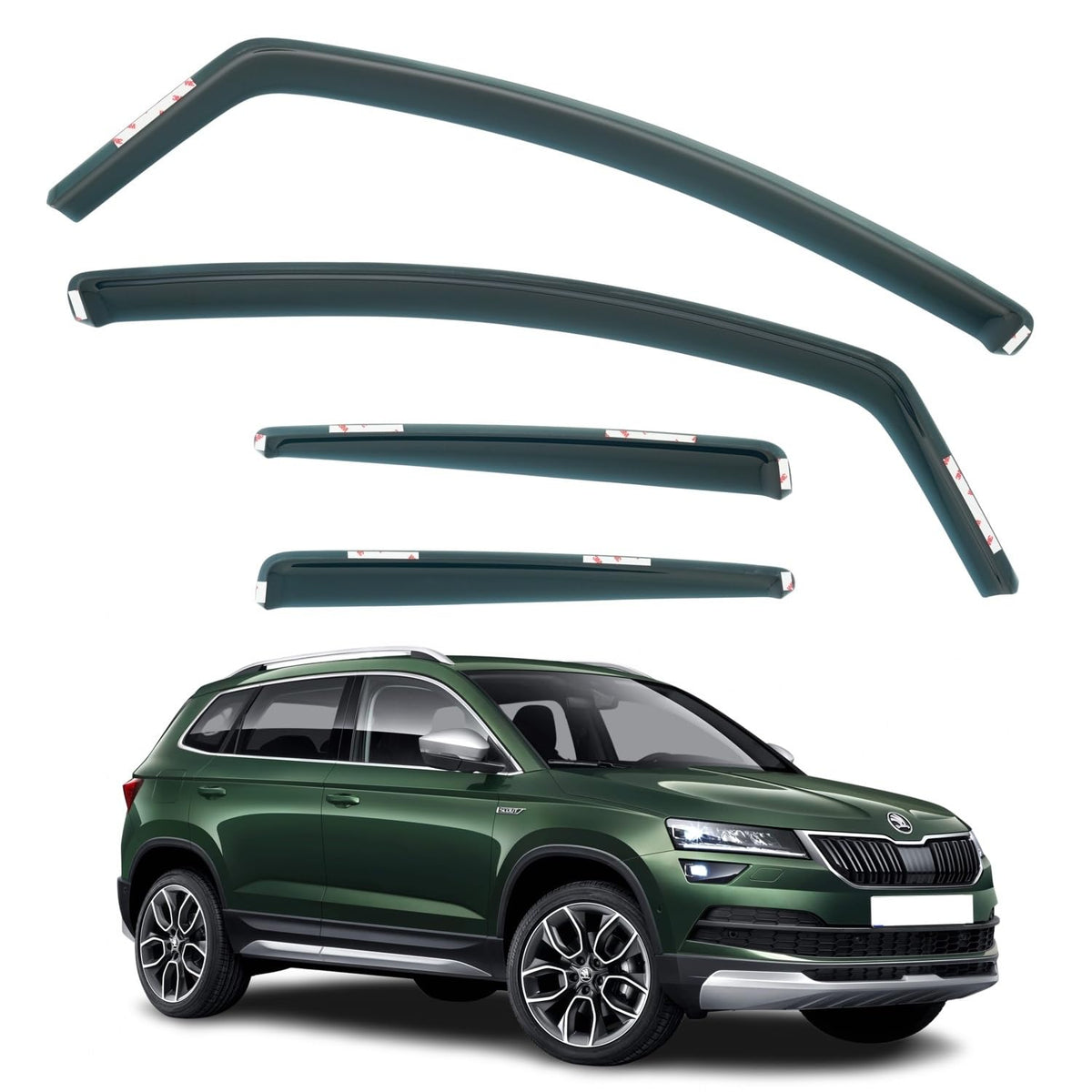 Škoda Karoq Wind Deflectors 2017–2025, In-Channel