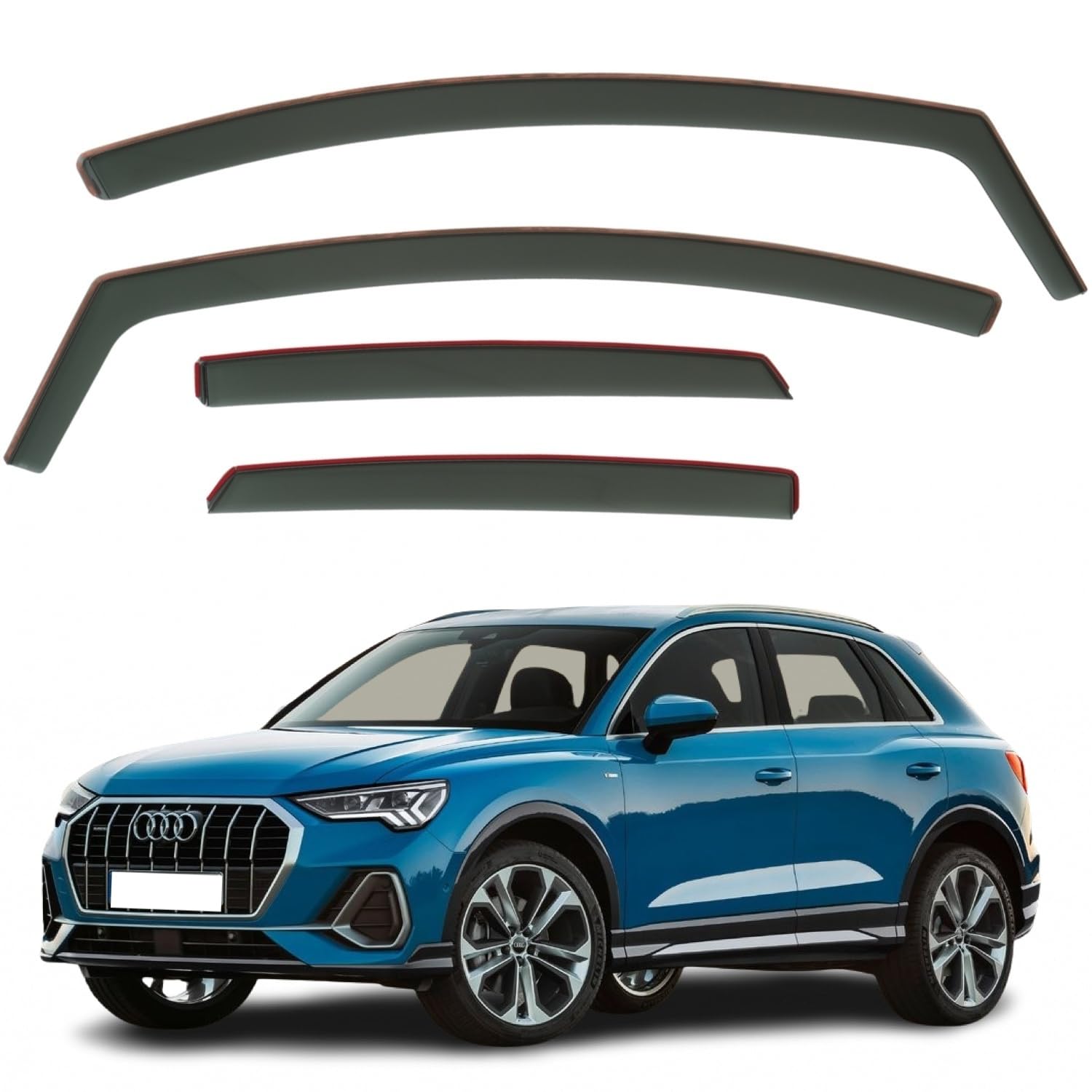 Audi Q3 Wind Deflectors 2019–2025, In-Channel