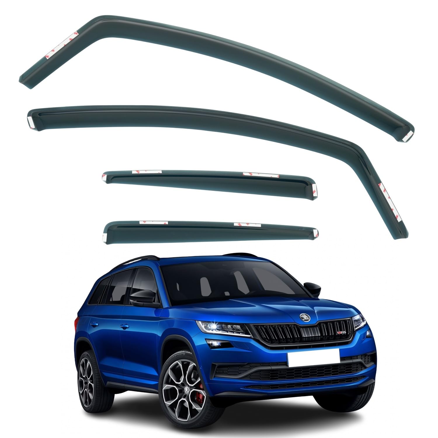 Škoda Kodiaq Wind Deflectors 2016–2023, In-Channel