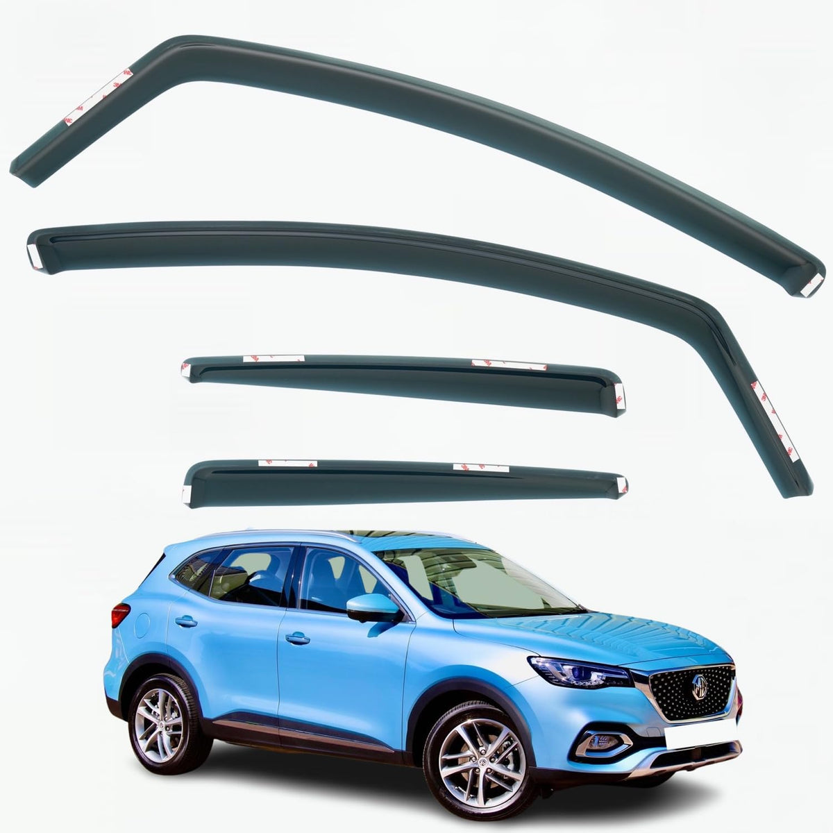 MG HS Wind Deflectors 2018–2024, In-Channel