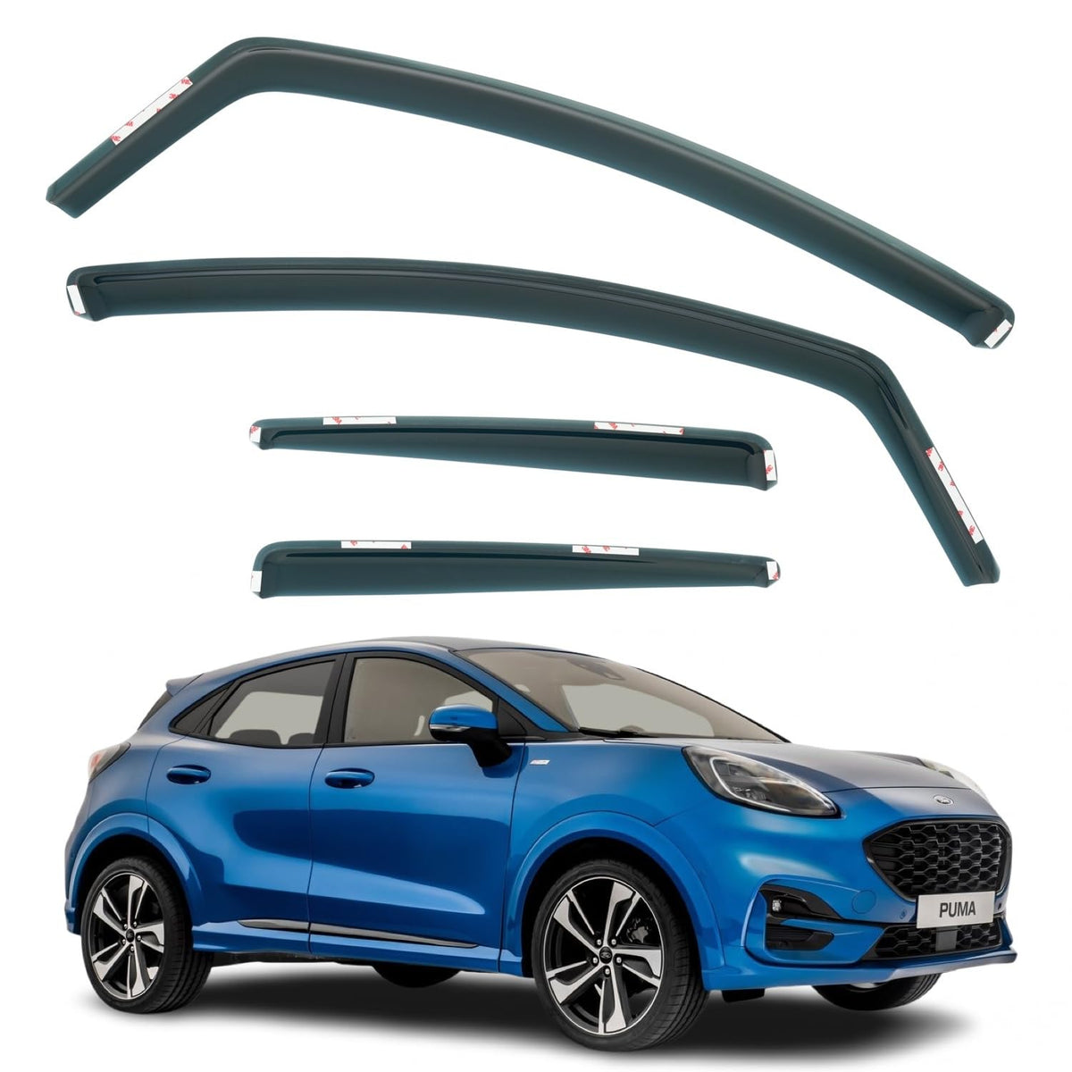 Ford Puma Wind Deflectors 2019–2026, In-Channel