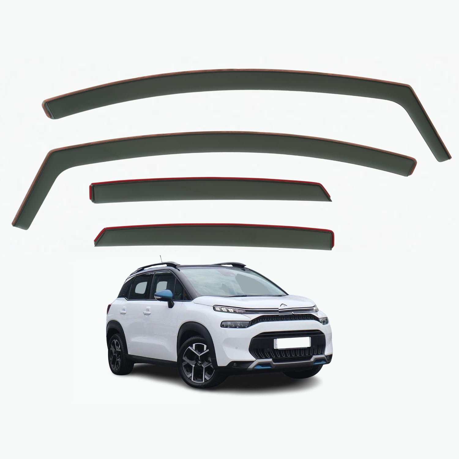 Citroën C3 AirCross Wind Deflectors 2017–2024, In-Channel